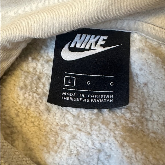 Nike Mens Hoodie Size Large Cream/Bone Color - Picture 4 of 5